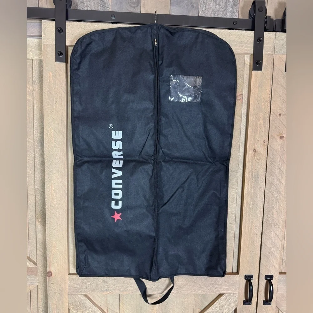 Converse hanging garment bag / clothes bag Black with handles and Converse logo